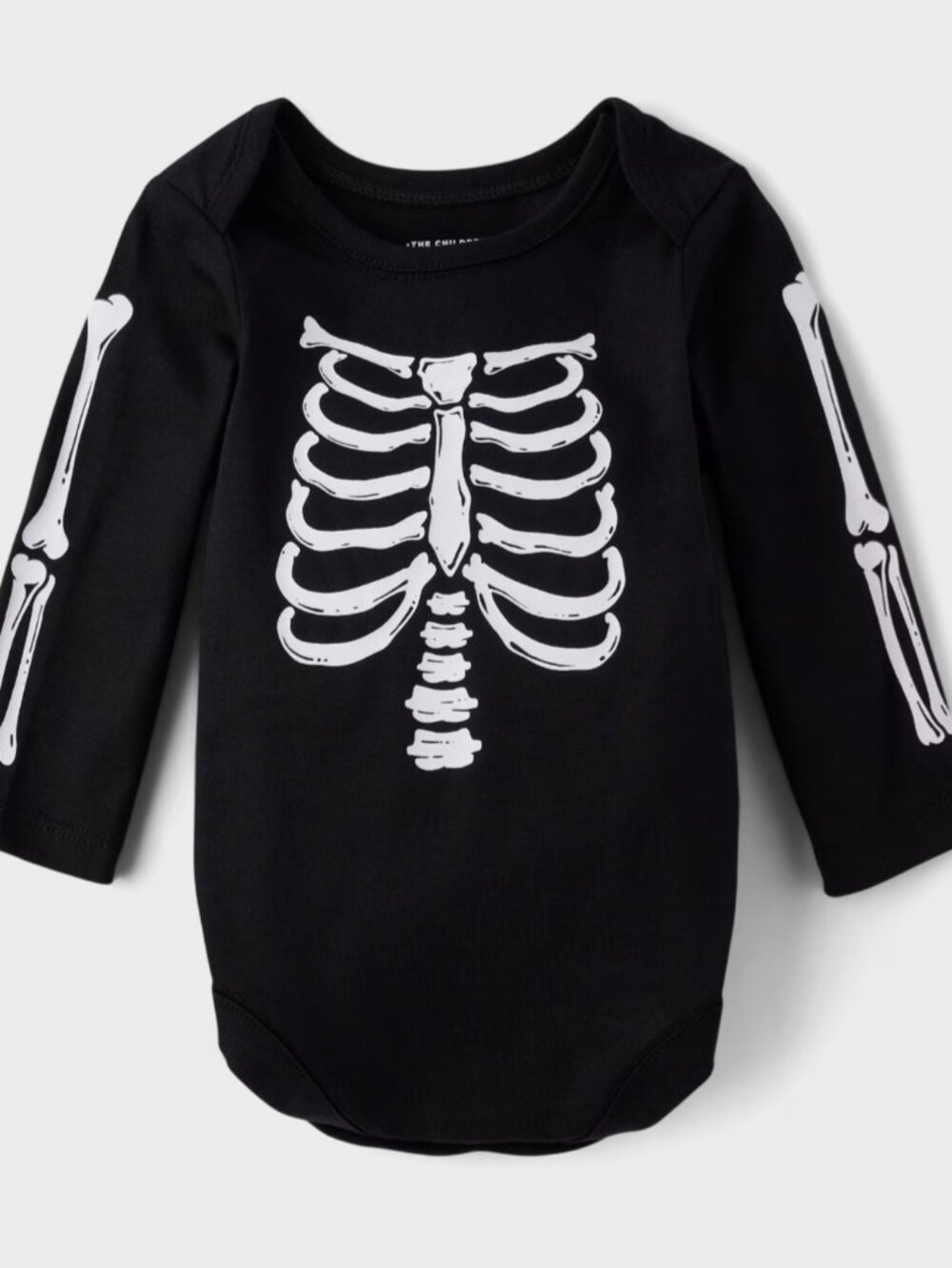 Baby Halloween Skeleton Glow in the Dark Graphic Bodysuit Size 6-9 mos NWT